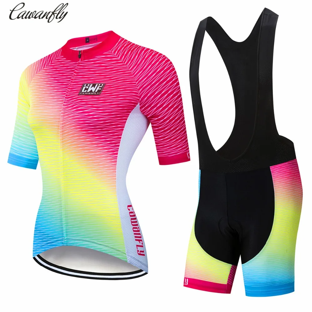 

2018 Summer Women's cycling Jersey 9d gel pad short sleeve Pro team Rcc mountain bike riding gear ropa ciclismo