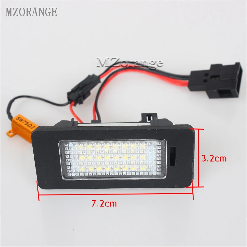 MZORANGE Белый 24 SMD светодиодный номерной знак для SKODA Octavia 3/Superb B6 Combi/Rapid/Yeti/Fabia 2 шт.|b6