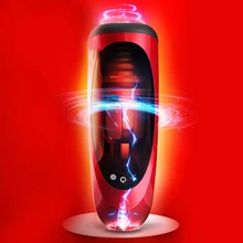 Male Automatic Sucking Masturbator For Men Vibrating Voice Pussy Penis Exercise Trainer Pussy Licking Toys Adult Sex Products