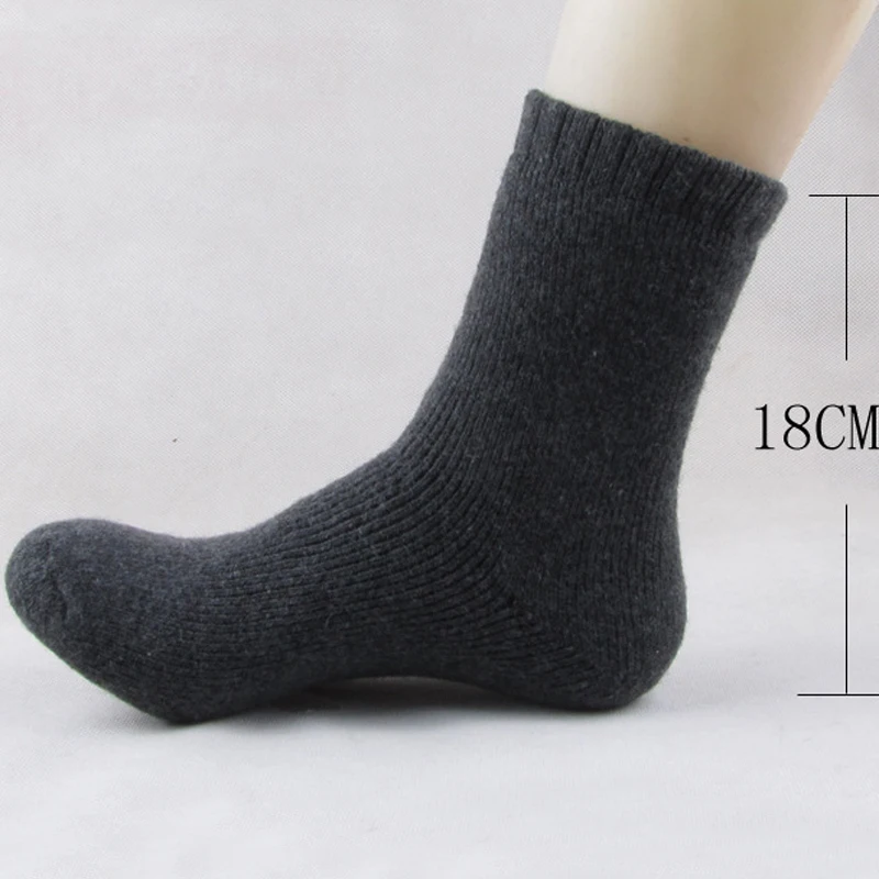 1 пара Мода для мужчин зимние утепленные термальность теплые шерстяные носки мужской на зиму и осень повседневное комфорт носки для
