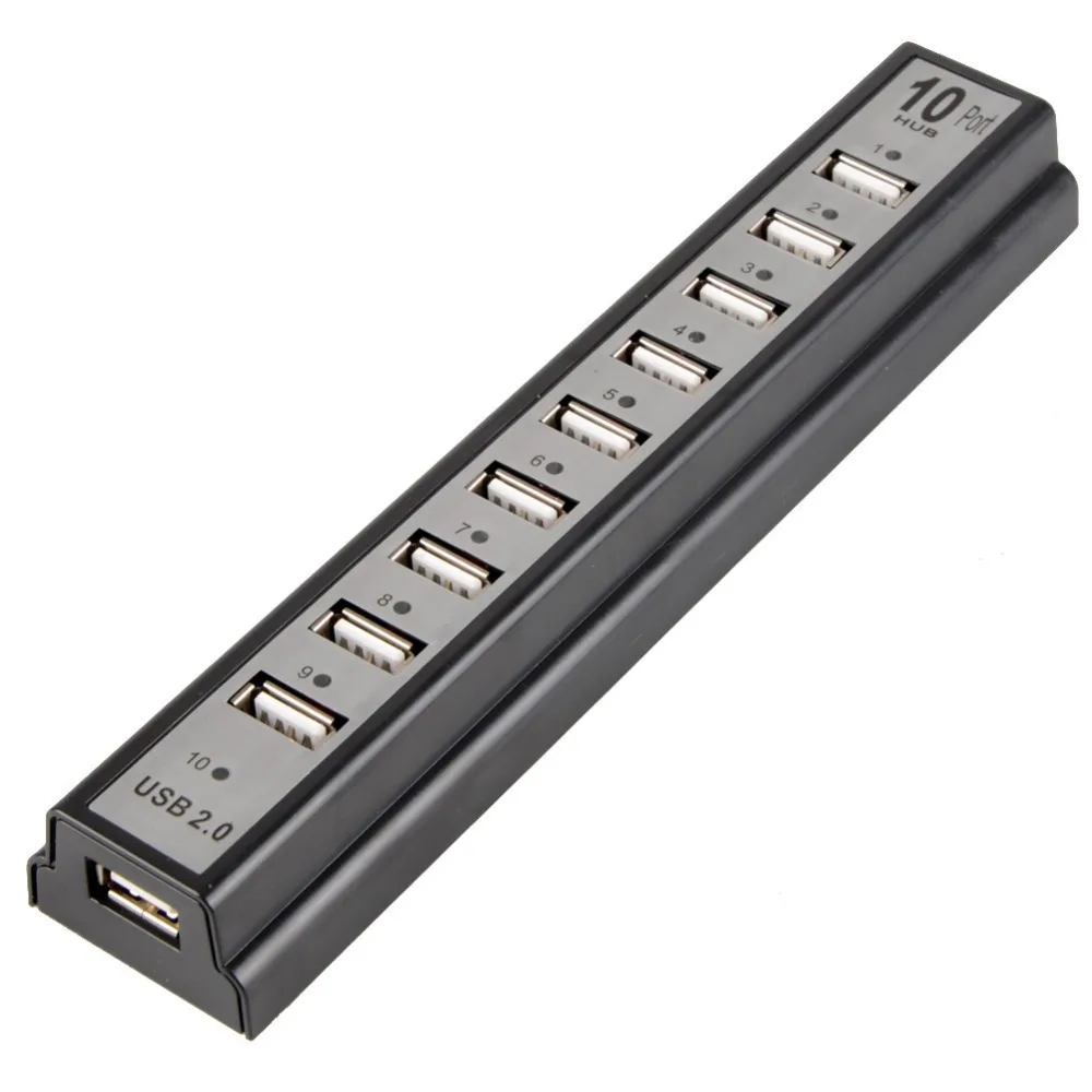 10 портов USB 2 0 HUB с питанием переменного тока периферийные устройства для
