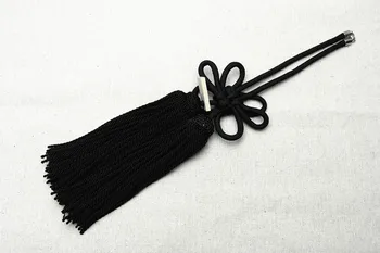 

ONE PIECE JP JUNCTION PRODUCE CAR VIP BLACK FUSA KIKU KNOTS GOOD LUCKLY KNOT FOR CAR REARVIEW MIRROR