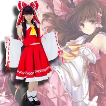Japanese anime touhou project hakurei reimu hakurei reimu cosplay lolita dress halloween costume envío gratuito