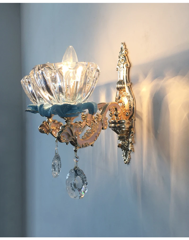 Lustre de Cristal para Sala Lustre de Cristal Conduziu a Lâmpada do Teto Luxo Estar Clássico Luminárias Quarto Lâmpada Ouro Cristal 34 clássico lustre de cristal luminárias quarto lâmpada