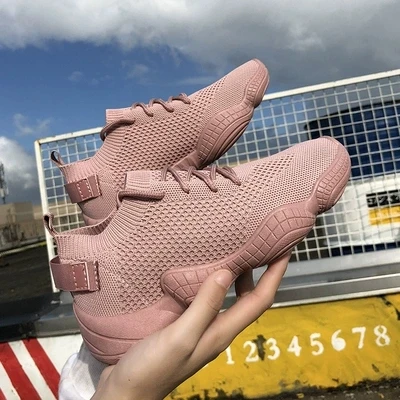 

Ins super fire casual shoes female Korean version of ulzzang summer mesh breathable stretch socks casual shoes wild -1