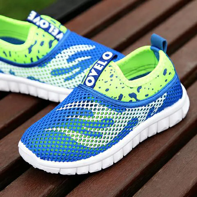 

MHYONS Children's sports net shoes Spring and summer 2019 Boys and girls openwork net shoes Fashion mesh breathable casual shoes