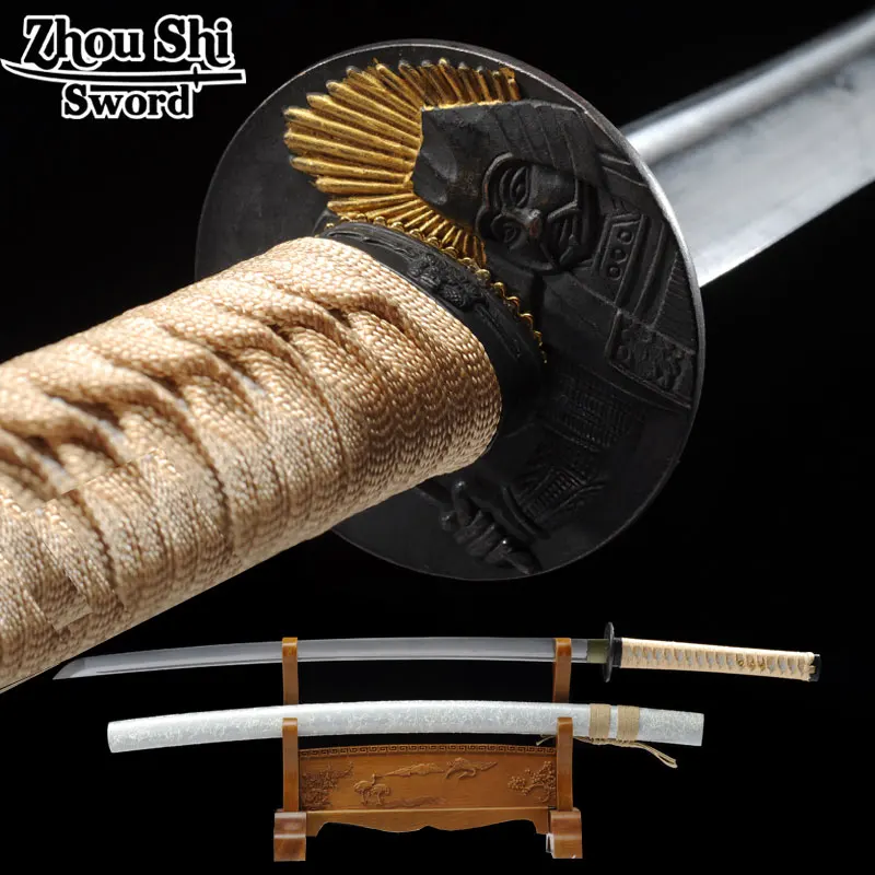 Katanas Blancas Катана 1095 Высокоуглеродистая сталь ручная работа Afiada Espada Самурайское