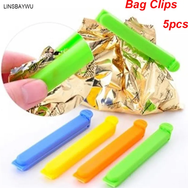 

LINSBAYWU 5PCS/Set Family Essential Keep Innovation Of Food Fresh Plastic Sealing Clip Simple Drop Shipping