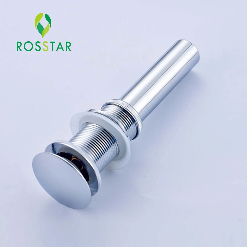 Free Shipping Chrome plated Brass Bathroom Basin Sink Drainer Pop Up NO Overflow | Обустройство дома