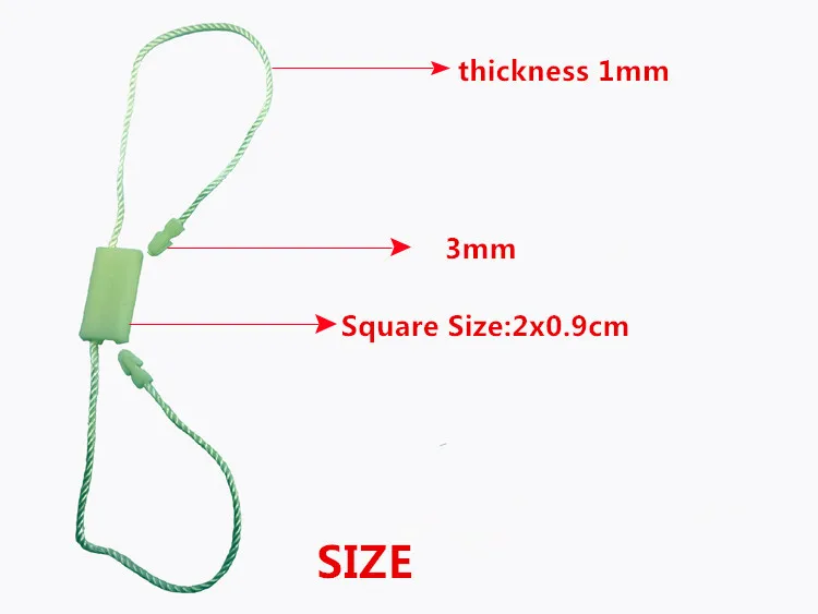 7 Inch Long Block Deeppink 950pcs Hang Tag Polyester String Snap Lock Pin Loop Fastener Hook Ties Easy and Fast to Attach 