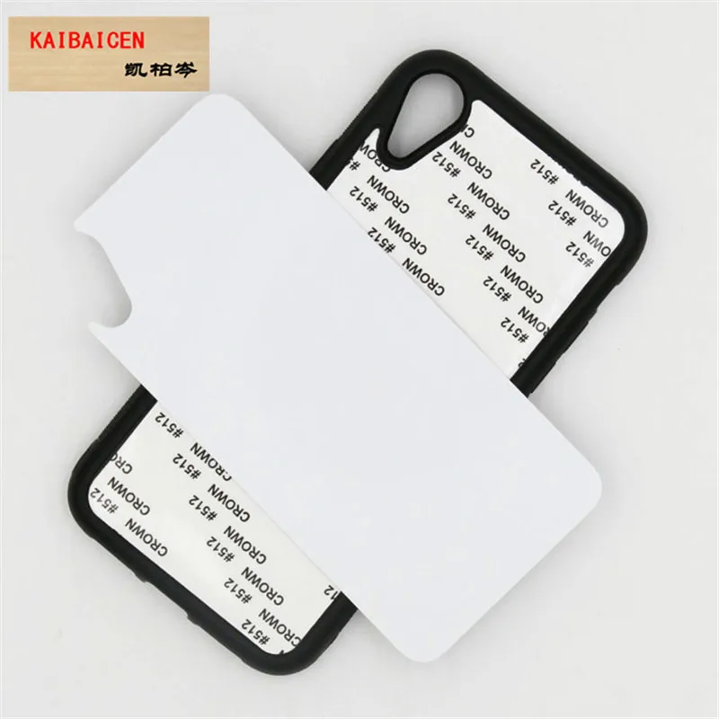 

For IPhone XR 6.1 inch Case TPU+PC Rubber soft 2D Sublimation Blank Heat transfer Phone Cover Case