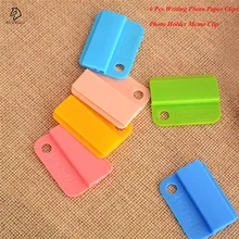 6 шт. разноцветные леденцы Декор письма держатели для фото бумаги школьные принадлежности фото держатель Памятка клип офисные аксессуары Прямая поставка