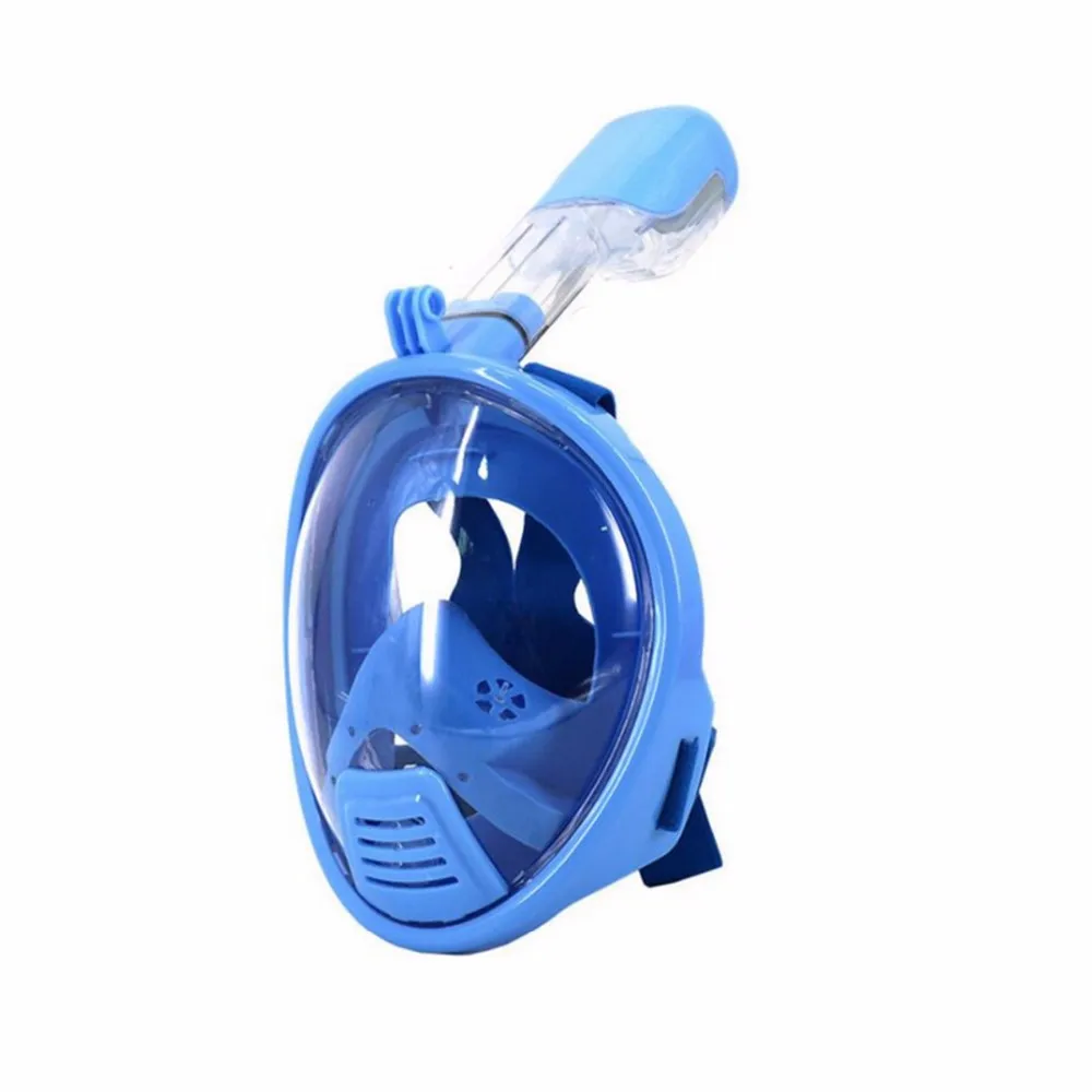 blue diving mask