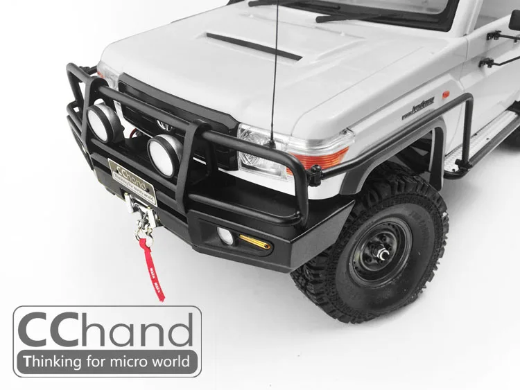 CChand металлический передний бампер + боковой забор Боковая педаль для RC4WD 1/10 TF2 LWB