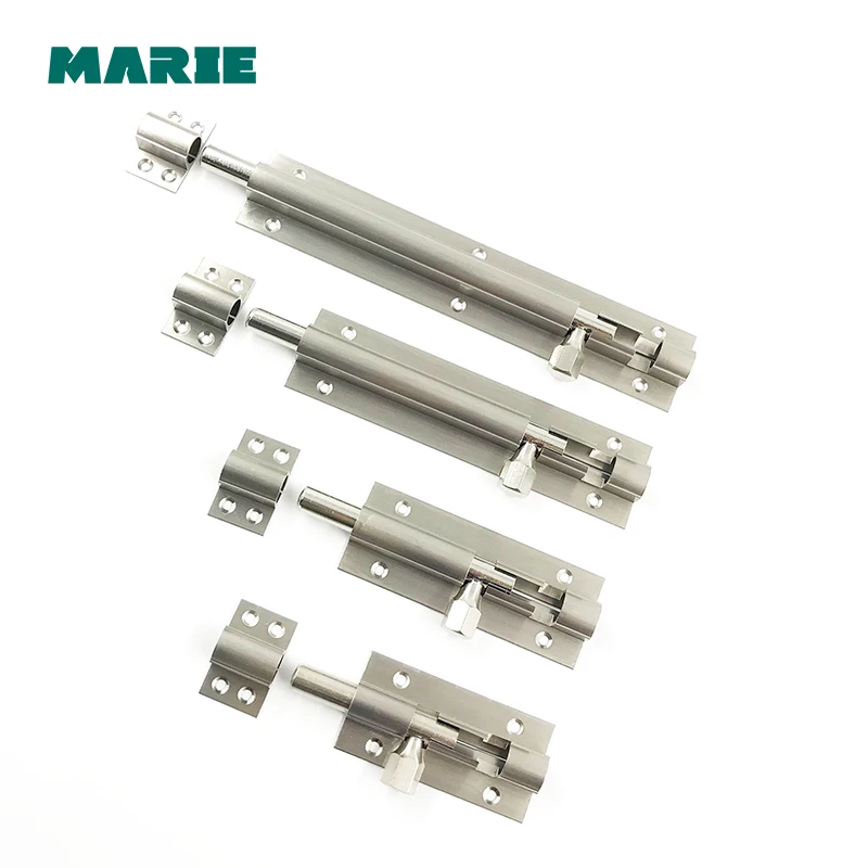 Brass Hidden Door Bolt Security Guard Door Latch Sliding Lock Bathroom Bolt Dust Proof Tube