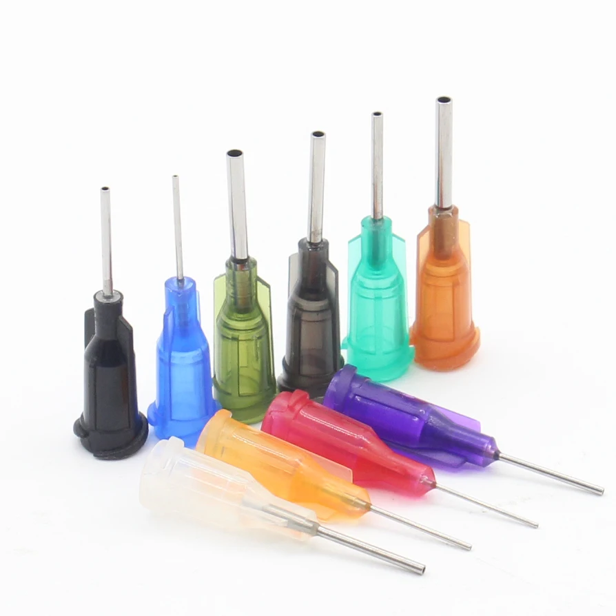 100Pieces14-25G 10 Models Available in Steel Dispense Tapered Needles Glue Liquid Dispenser Needles For Welding Tool Controllers dispensing needle