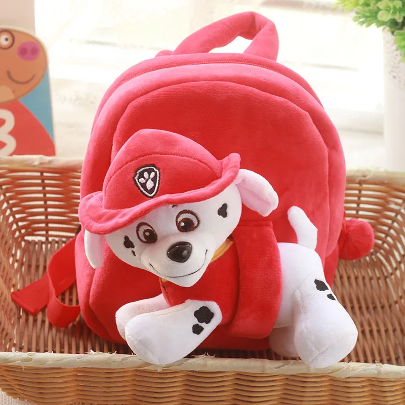 

Paw Patrol Dog Doll Cartoon Plush Backpack Marshall lovely doll Separable Small School Bag Soft Harmless Children Action Figures