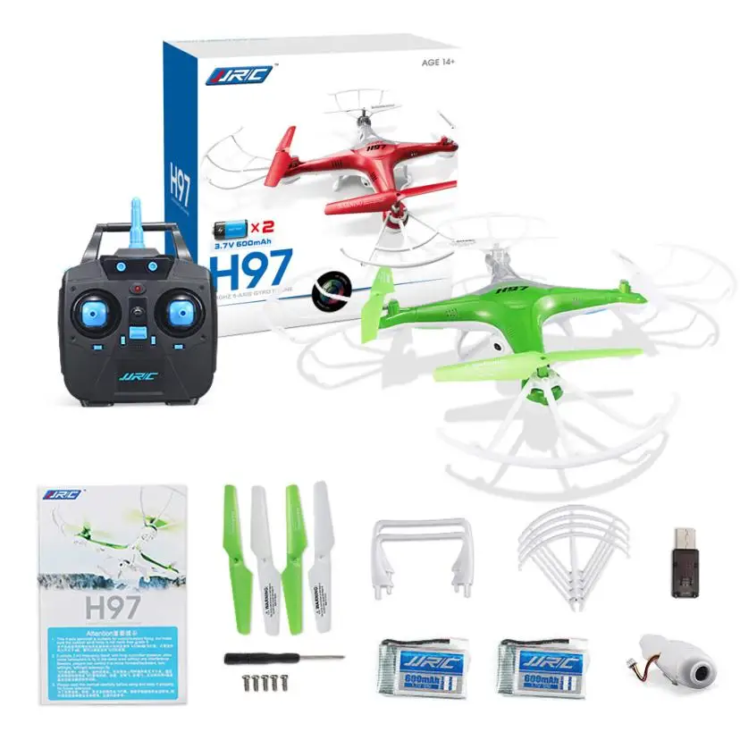 

Mooistar2 #4001 JJRC H97 2.4GHz 4CH 6-Axis LED With Camera RC Quadcopter Drone