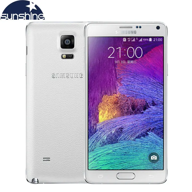 Original Unlocked Samsung Galaxy Note 4 N9100 N910 Mobile Phone 16 0MP 5 7 Snapdragon 805