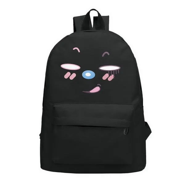Facial Eexpression Canvas Printing Backpack Women Bag Cartoon School Bags for Teenagers Backpacks Teenage Girls Rucksack | Багаж и сумки