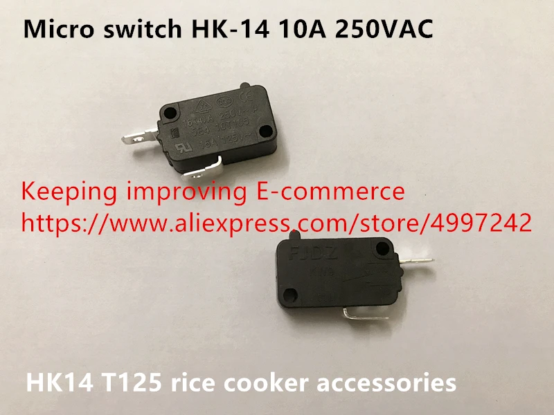Original new 100 micro switch HK14 10A 250VAC T125 rice cooker