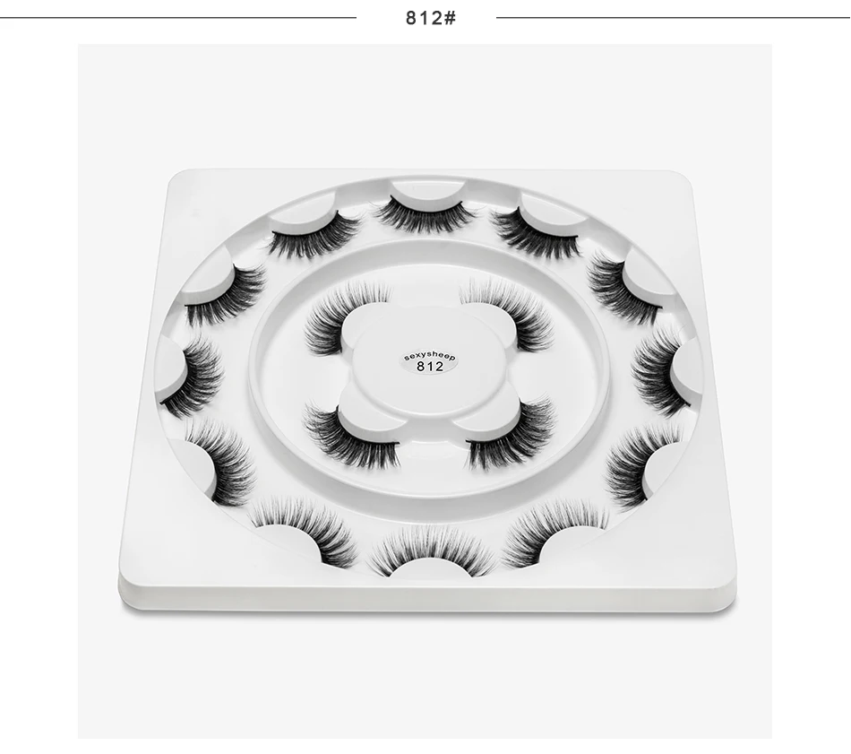 8 пар искусственной 3D норки ресницы натуральные длинные накладные ресницы среднего объема Накладные ресницы макияж для глаз удлинения ресницы «maquiagem»