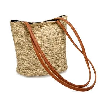 

Maison Fabre 2020 Straw Bags Women Summer Rattan Bag Handmade Woven Beach Cross Body Bag Circle Bohemia Handbag spt26