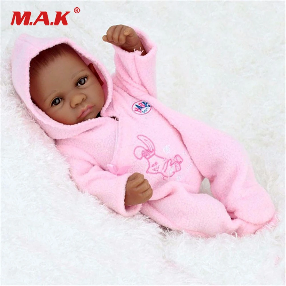 

toys for girls 25cm bebe reborn Afro-American baby Dolls Vinyl Silicone Reborn Bebe dolls lol real madrid gift for children