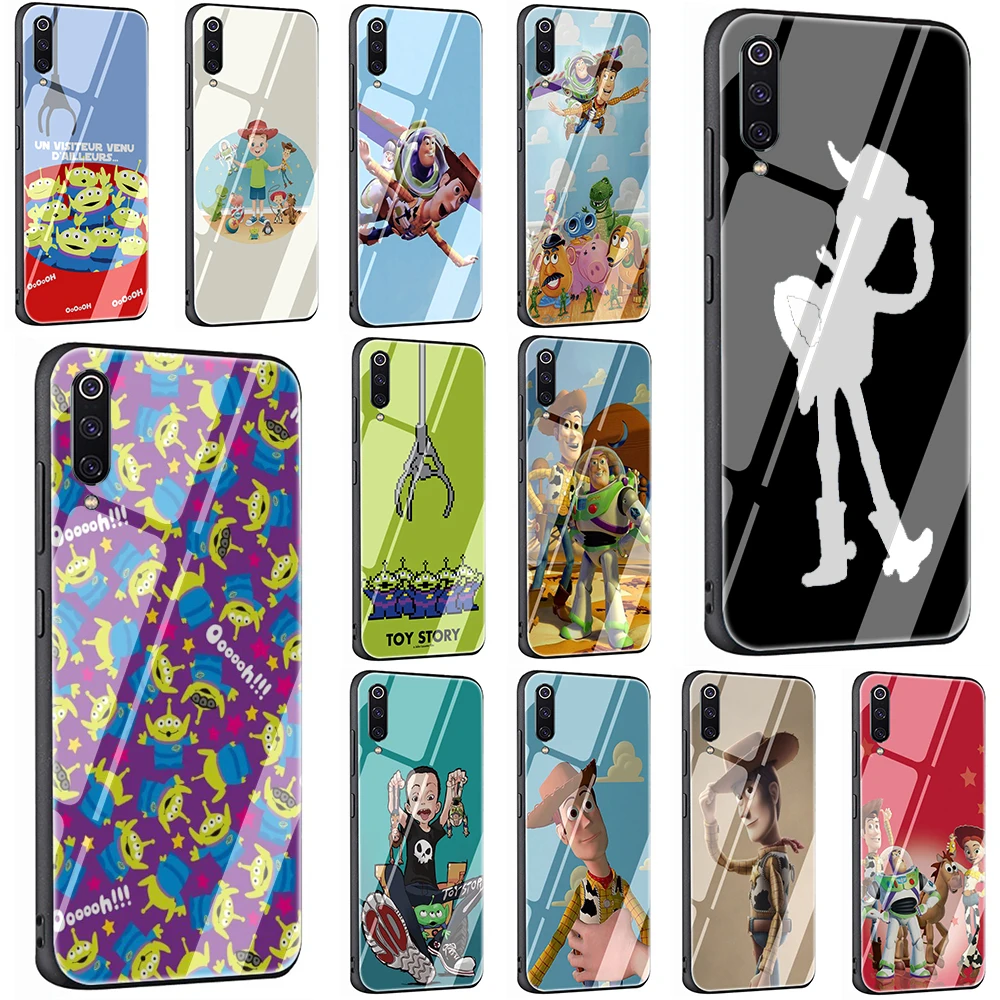 

Toy Story Tempered Glass Phone Cover Case For Xiaomi Mi 8 9 Redmi 4X 6A Note 5 6 7 Pro Pocophone F1