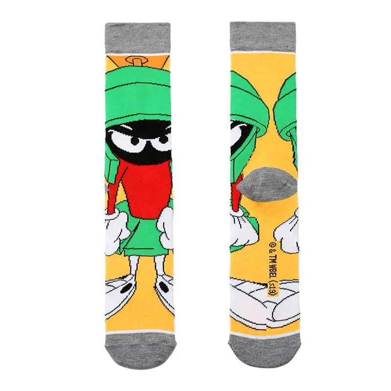 Cartoon Rabbit Sock Casual Hip Hop Creative Soft Comfortable Funny Novelty Black Yellow Men Cotton Calcetines Hombre Divertido - Цвет: 4