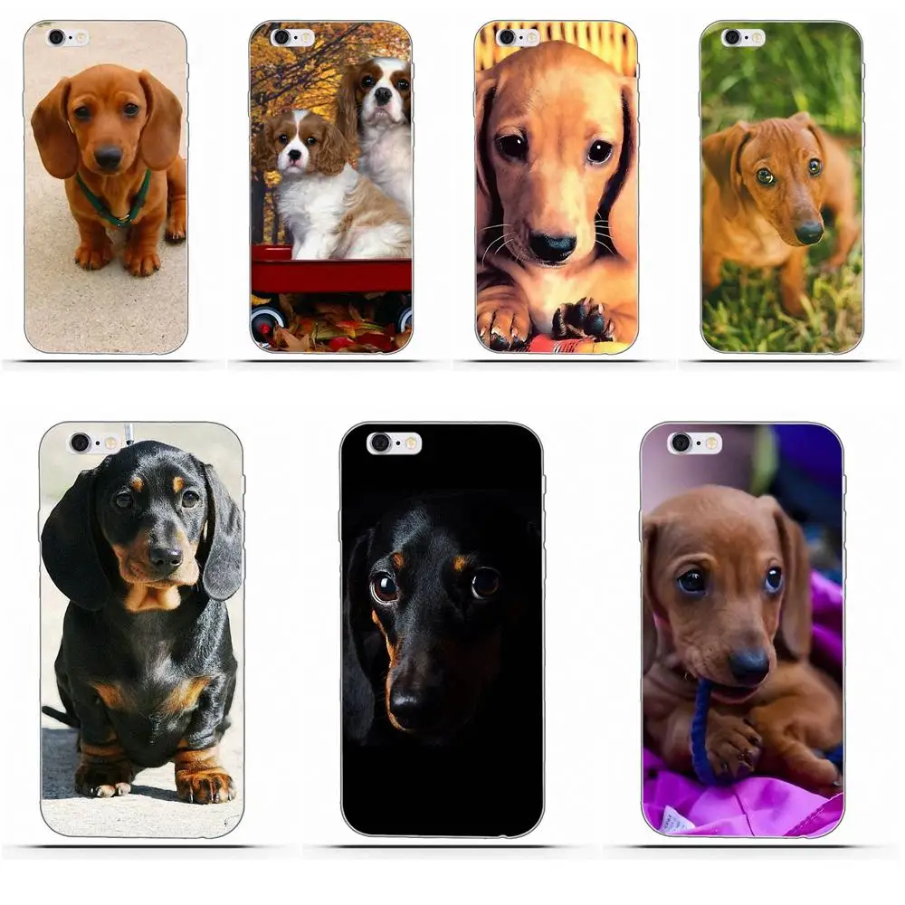 

Wexoeq lovely animal dachshund dog puppy For Huawei G8 Honor 5C 5X 6 6X 7 8 9 Y5II Mate 9 P7 P8 P9 P10 P20 Lite Plus 2017