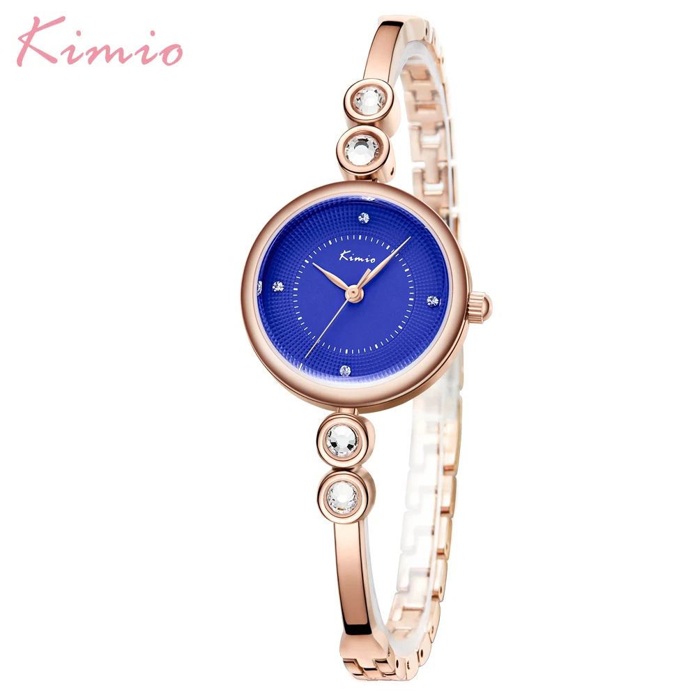 

Kimio Luxury Fashion Women's Watches Quartz Watch Bracelet Wristwatches Dress Ladies Clock Rhinestone Strap Relogio Feminino Box