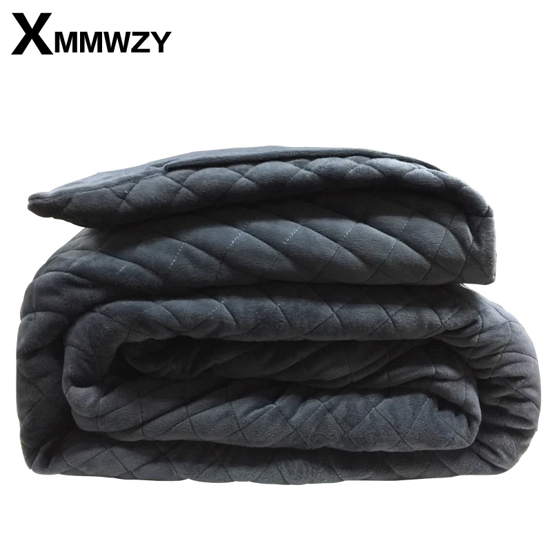 Winter Weighted Blanket Size 36*48/40*60/48*72/60*80in Dark Grey