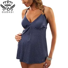 Купальник для беременных женщин, большие размеры, танкини, женский купальник бикини в горошек, пляжная одежда для беременных, купальник для женщин, 5XL
