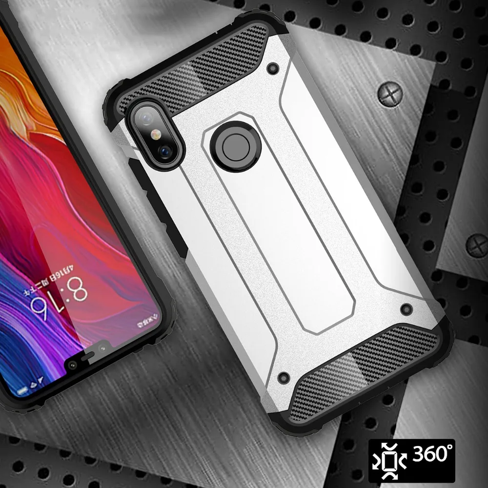 

Reinforced Armor Case for Xiaomi Mi CC9 9T 9 8 SE A3 A2 A1 Lite Redmi 6A 7A Note 5 6 7 8 Pro Solid Rugged Shockproof Full Cover