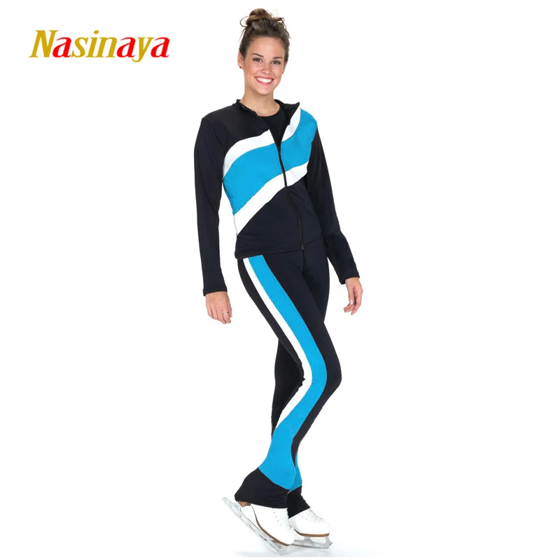 Customized Figure Skating Suits Jacket And Pants Long Trousers For Girl