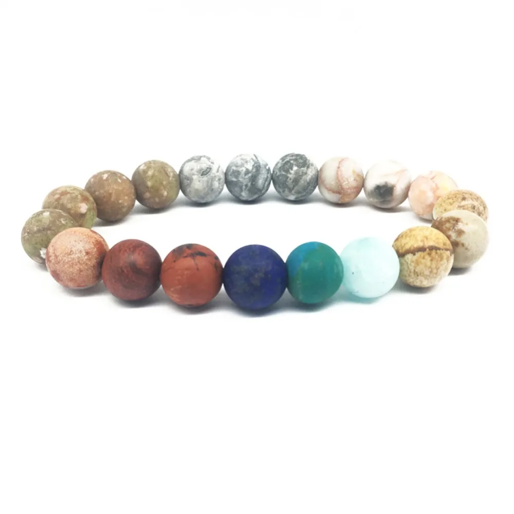 

Fashion Universe Premium Space Planets Solar System Natural Stone Beads Bracelet Bangle Gift for Women Men #294115
