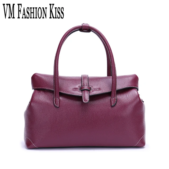 Vm Fashion Kiss Real Leather Luxury Handbags Las Bags Designer Vm Fashion Kiss Real Leather Luxury Handbags Las Bags Designer Shoulder For Women Female Messenger
