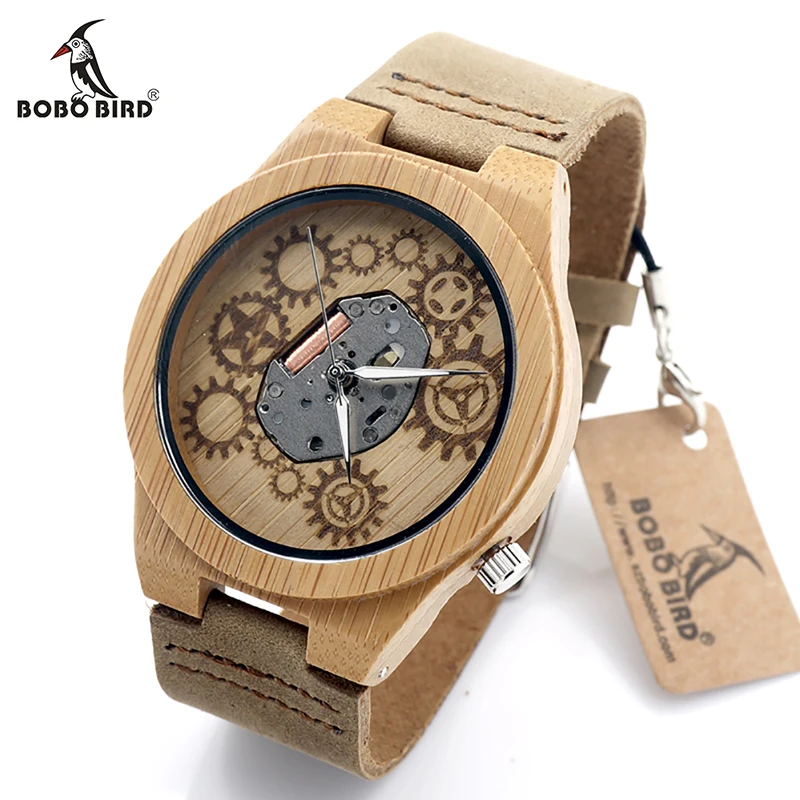 Prix pour Bobo bird 2016 spécial bambou bois montre miyota japonais 2035 mouvement à l'extérieur avec véritable vache en cuir bande quartz analogique montre Prix pour Bobo bird 2016 spécial bambou bois montre miyota japonais 2035 mouvement à l'extérieur avec véritable vache en cuir bande quartz analogique montre