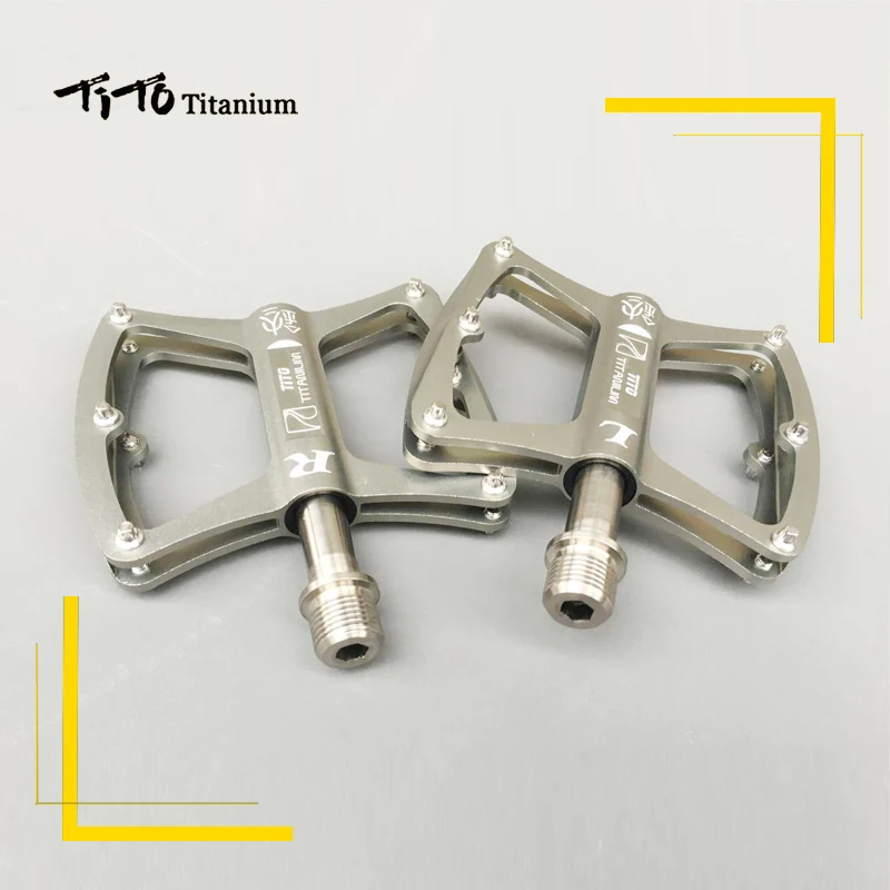 titanium flat pedals