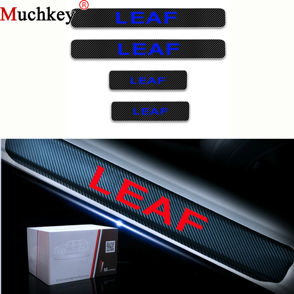 4 шт. автомобильные наклейки для Nissan Leaf Carbon Fiber|Буксиры и подвесные подножки| |