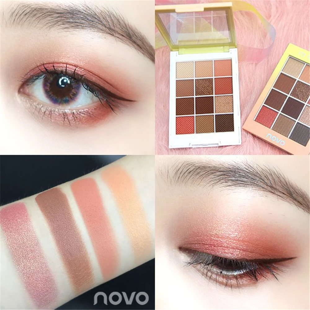 NOVO Brand Eyeshadow Palette Matte Nude Mineral Eye Shadow Powder