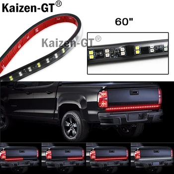 

60" Trunk Tailgate Tail Gate LED Light Bar For Backup Reverse Brake, Turn Signal Light Functions For Ford GMC Dodge Nissan SUV