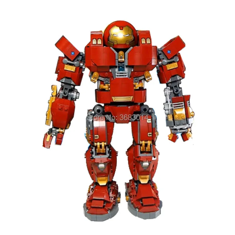 

1527pcs Iron Man Anti Hulk Mech Building Blocks toy 07101 Super Genuine Hero Series Bricks Model block toys for children Gifts