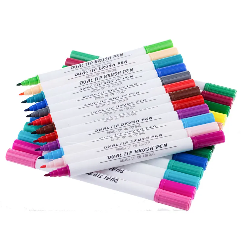

Drwaing Marker Fineliner Dual Tip Artistic Sketch Aet Marker Colored Children Arquitectura Manga Drwaing Watercolor Markers pens