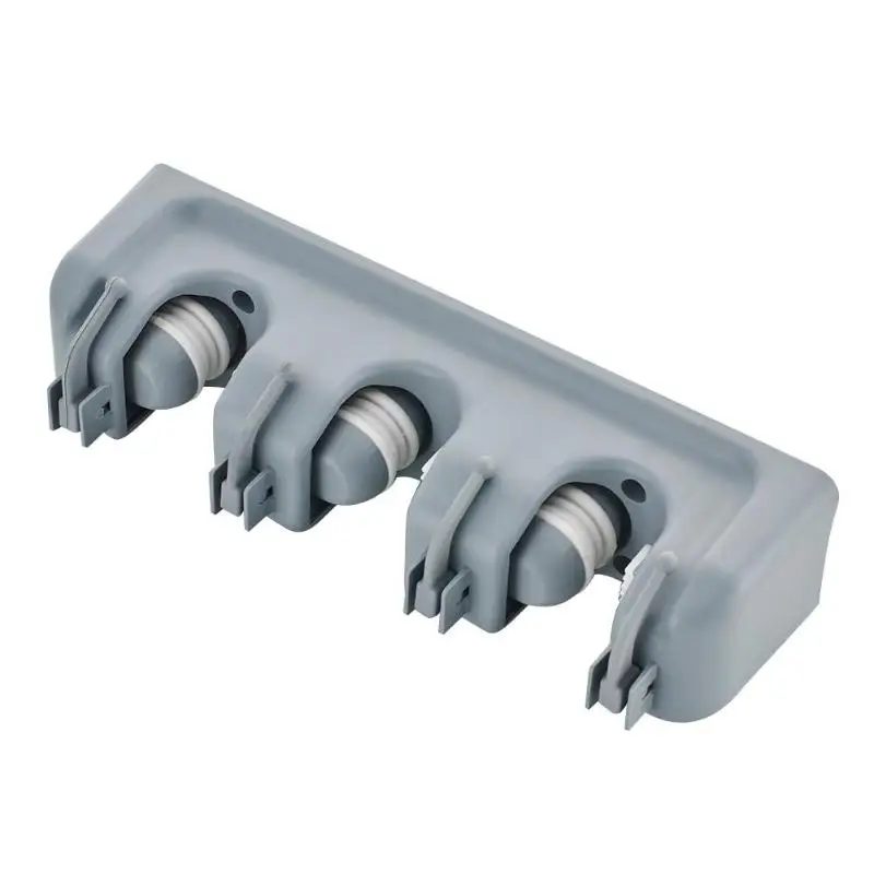 5/4/3-х позиционный настенный держатель швабры вешалка для щеток для хранения Пластик зубная щетка отель зубная вешалка для хранения шкаф-органайзер для кухни - Цвет: 3 Racks