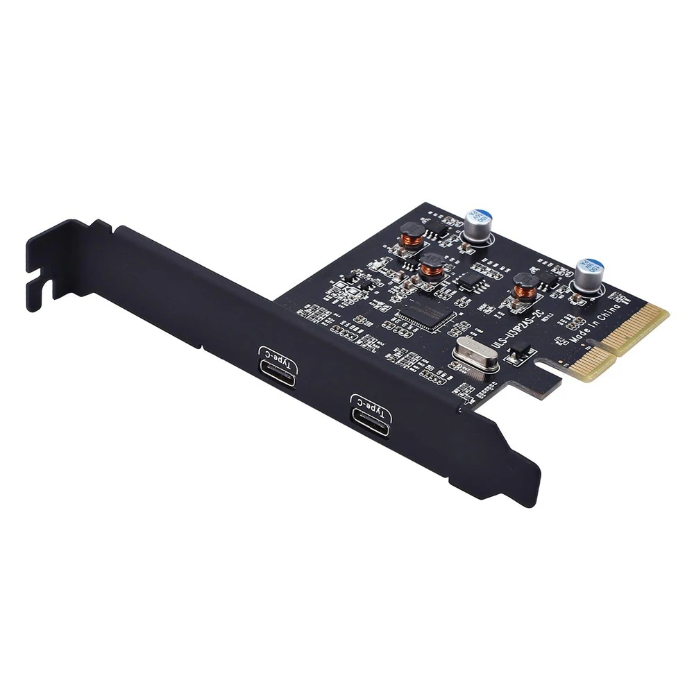 PCI-E PCI Express 4X USB 3,1 Gen2 10 Гбит/с 2-Порты и разъёмы Тип C карты расширения адаптер для настольных компьютеров Windows 7/8/8,1/10/Linux