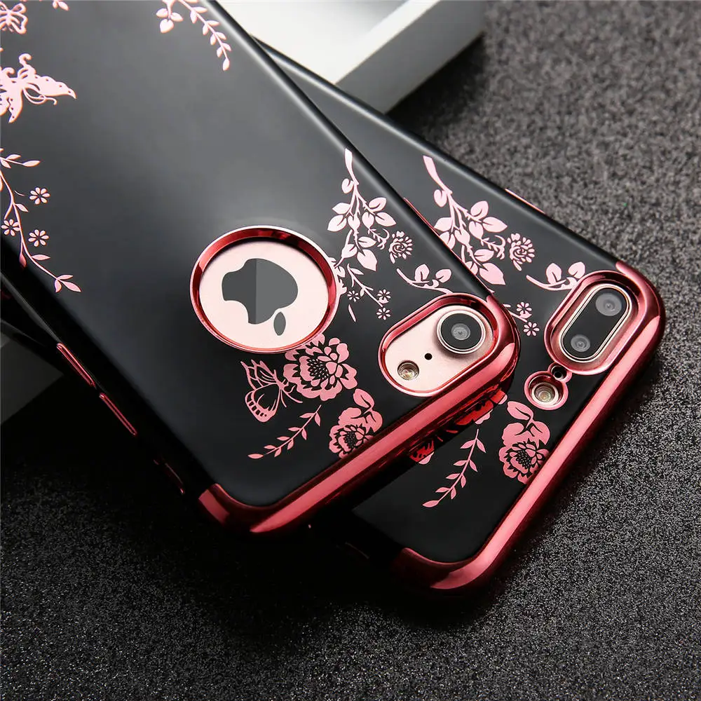 Aliexpress Buy Electroplating Flowers Butterfly Case For IPhone 6 