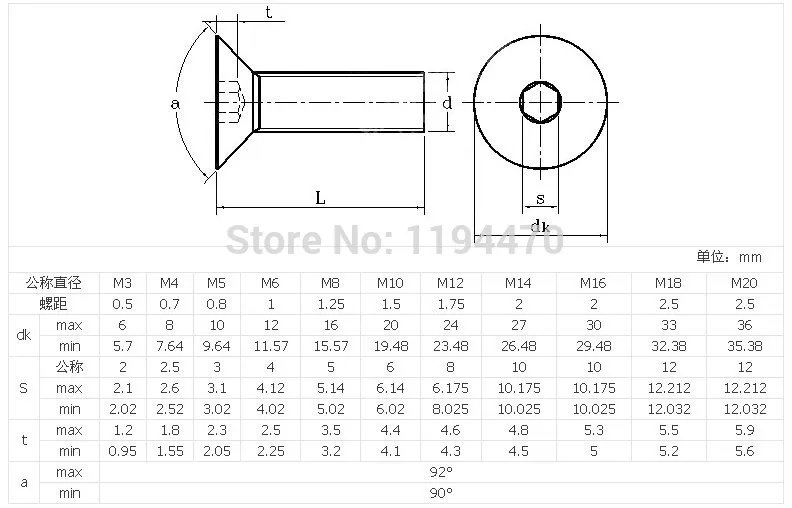 15pcs Lot Metric M8x50mm M8 50 Mm 304 Stainless Steel