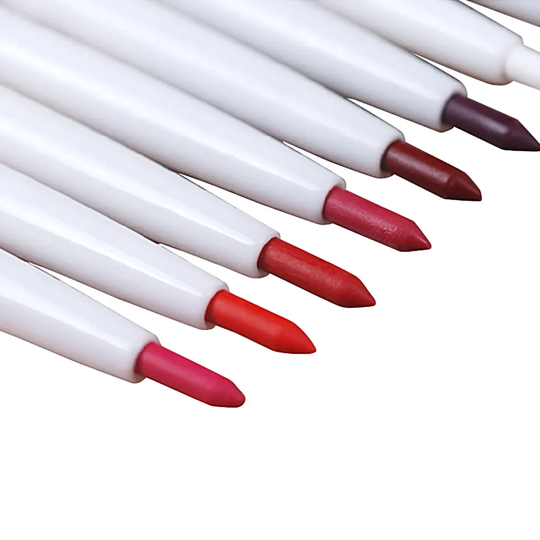 1 шт., автоматический вращающийся карандаш для губ, стойкий натуральный брендовый макияж, сексуальные продукты, женский водонепроницаемый карандаш для губ
